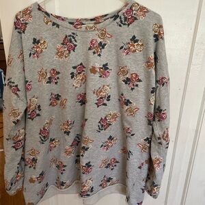 Matilda Jane Gray Floral Sweatshirt